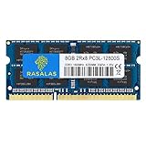 Rasalas 8GB 2RX8 PC3L-12800S DDR3 1600mhz Laptop Arbeitsspeicher PC3L-12800s 2Rx8 PC3-12800S 8GB 1.35V 204-Pin CL11 Dual Rank Ram Laptop Chips