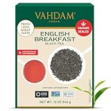 VAHDAM, English Breakfast Schwarzer Tee (340g) Loser Blätter Schwarztee | Stark, Malzig & Reichhaltig | 100% Natürliche Inhaltsstoffe - Direkt Von Der Quelle In Indien | Aufbrühen Heißen/Eistee