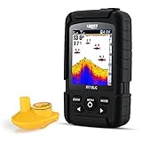 LUCKY Fishfinder Wireless Tragbarer Fisch-Finder 45 m/147feet Sonar Tiefe Fishfinder Ocean Fluss See Farbe Fishfinder