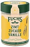 Fuchs Gewürze - Zimt Zucker Vanille - Gewürz zum Versüßen von Waffeln, Milchgetränken oder Joghurt - aus natürlichen Zutaten - 100 g in wiederverwendbarer, recyclebarer Dose