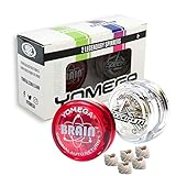 Yomega 2 Legendäre Spinners Das Original Yoyo mit Brain und Spectrum Beleuchten Sie das Fireball-Transaxle YoYo mit LED-Leuchten für Kinder, Anfänger,