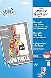 AVERY Zweckform 2789-40 Inkjet Flyer-Papier (40 Blatt, 180 g/m², DIN A4 Papier, beidseitig beschichtet, glänzend, ideal für hochwertige & beidseitig bedruckte Flyer, für Tintenstrahldrucker, FSC)