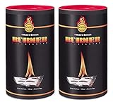 Burner kaminanzünder 200er dose - Die Original Kamin Anzünder für Kamine, Kaminöfen, Offene Feuer, Grill, Zündbeutel - Firelighter