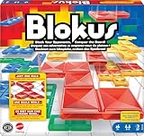 Mattel Games Blokus Spiel, Brettspiel für die Familie, Strategiespiel, für 2-4 Spieler, Gesellschaftsspiel, ab 7 Jahren, BJV44