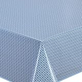 Home Direct Wachstuch Tischdecke Abwaschbar Eckig 140 x 200 cm Blau Grau