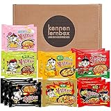 Kennenlernbox 16er Instant Nudeln Set | Koreanische Hot Chicken Ramen 16er Mix zum Probieren (Kompatibel mit Samyang)