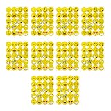 Oblique Unique® 200 x Smiley Face Sticker I Verschiedene Stimmungen I 200 x Ø 2cm I Dekoration I Kinder Geburtstag