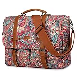 Frauen Umhängetasche Druck Laptop Computer Tasche 15,6 Zoll Aktentasche Satchel Schultertasche Bookbag YL-01 (HS)