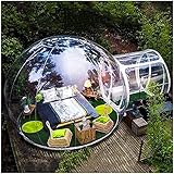 Tyfiner Aufblasbares Blasenzelt im Freien Indoor Outdoor Aufblasbares Bubble Camping Zelt Pavillon Tragbares Familiencamping Hinterhof Transparentes Zelt mit Gebläse und Luftpumpe,001,3M