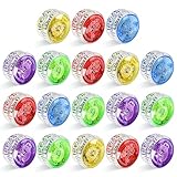 Palwin Leuchtend Yoyos, 18 Stücke LED Licht YoYo, JoJo Kinder Professionelles Yoyo für Kinder und Anfänger, Yoyo für Geburtstagsgeschenke, Partys und Feiern