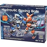 Thames & Kosmos Hydraulische Box-Bots STEM-Experimentier-Set, bauen Sie zwei hydraulisch betriebene Boxroboter. Entdecken Sie hydraulische, wasserbetriebene Systeme, fordern Sie einen Freund zu einem