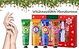 Weihnachten Handcreme für Sehr Trockene Hände, Handcreme Weihnachtsgeschenke Feuchtigkeitscreme für den Winter, Handcreme Set Winter Hand Cream Set Small Gifts For Women And Girls 120g