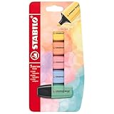 STABILO Textmarker - BOSS MINI Pastel – 5er Pack - 5 Farben