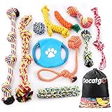 Docatgo Hundespielzeug Hund Zubehör Seil Set 11pcs, Hergestellt Aus NatüRlicher Baumwolle Ungiftig Und ​Geruchlos ​UnzerstöRbar Kauspielzeug Geeignet FüR Kleine/Mittlere/GroßE Hunde Zahnreinigung