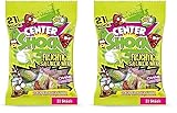 Center Shock Sour Mix, Packung mit 21 extra-sauren Kaugummis, verschiedenen Sorten mit Cola- & Frucht-Geschmack, perfekt für Geburtstag & Halloween, 90g (Packung mit 2)