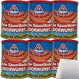 Metten Dicke Sauerländer Bockwurst 5x80g 6er Pack (6x400g Dose) + usy Block