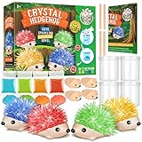 Dr. Daz Igel Kristalle Züchten - Kristall Zucht Hedgehog, 4 Stück - Experimente für Kinder ab 6 7 8 9 10 Jahre - Crystal Growing Spielzeug Geschenk Junge