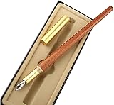 LIOONS Füllfederhalter zum Schreiben Luxus Holz Kalligrafie Stift Schreibstift 0,5 mm Smooth Flow Feder Tintenstifte Geschenkset für Männer und Frauen