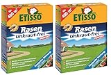 Etisso Rasen Unkraut-frei Perfekt 2x 400 ml Herbizid Unkrautvernichter für Unkräuter im Rasen rasenverträglich